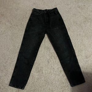 Black mom jeans, good condition.